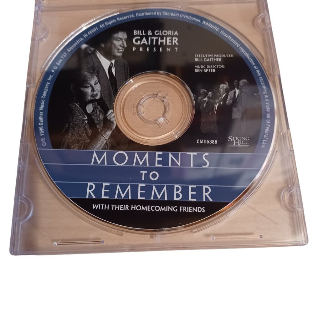 Moments To Remember CD By Bill & Gloria Gaither